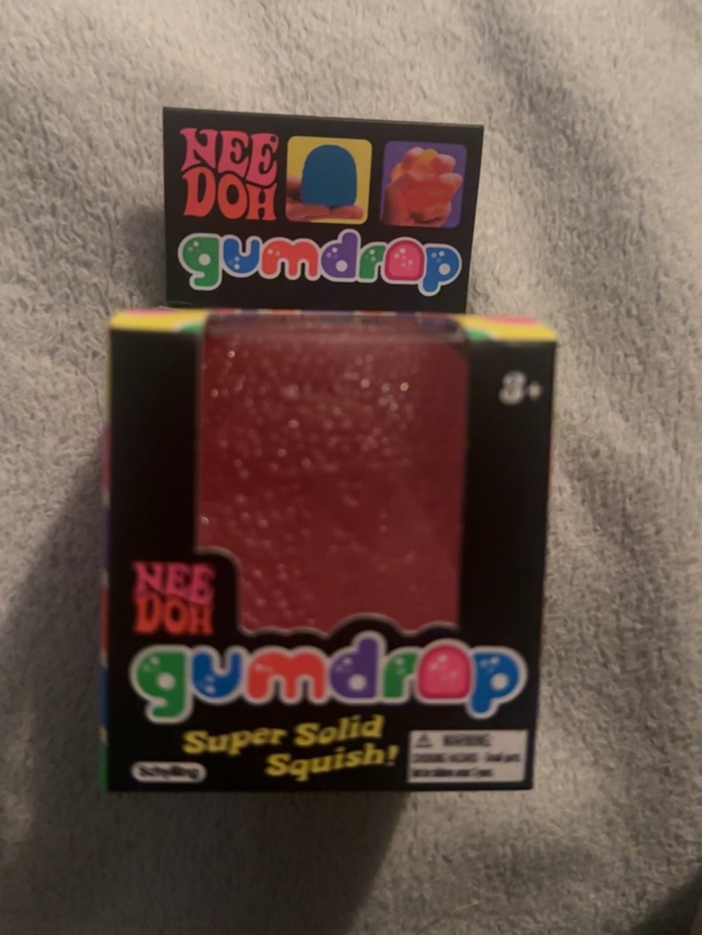 NeeDoh Gumdrop Super Solid Squish - Pink - Picture 2 of 4